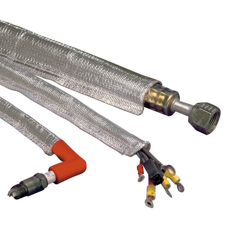 Design Engineering 10418 - Heat Sheath 1/2" I.D. x 3ft Aluminized Sleeving for Ultimate Hi-Temp Protection - Image 4